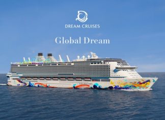 環球夢號暫時最清晰的船身照片