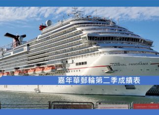 嘉年華郵輪第二季成績表