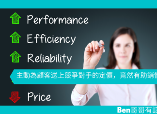 【心理文章】主動為顧客送上競爭對手的定價,竟然有助銷情?